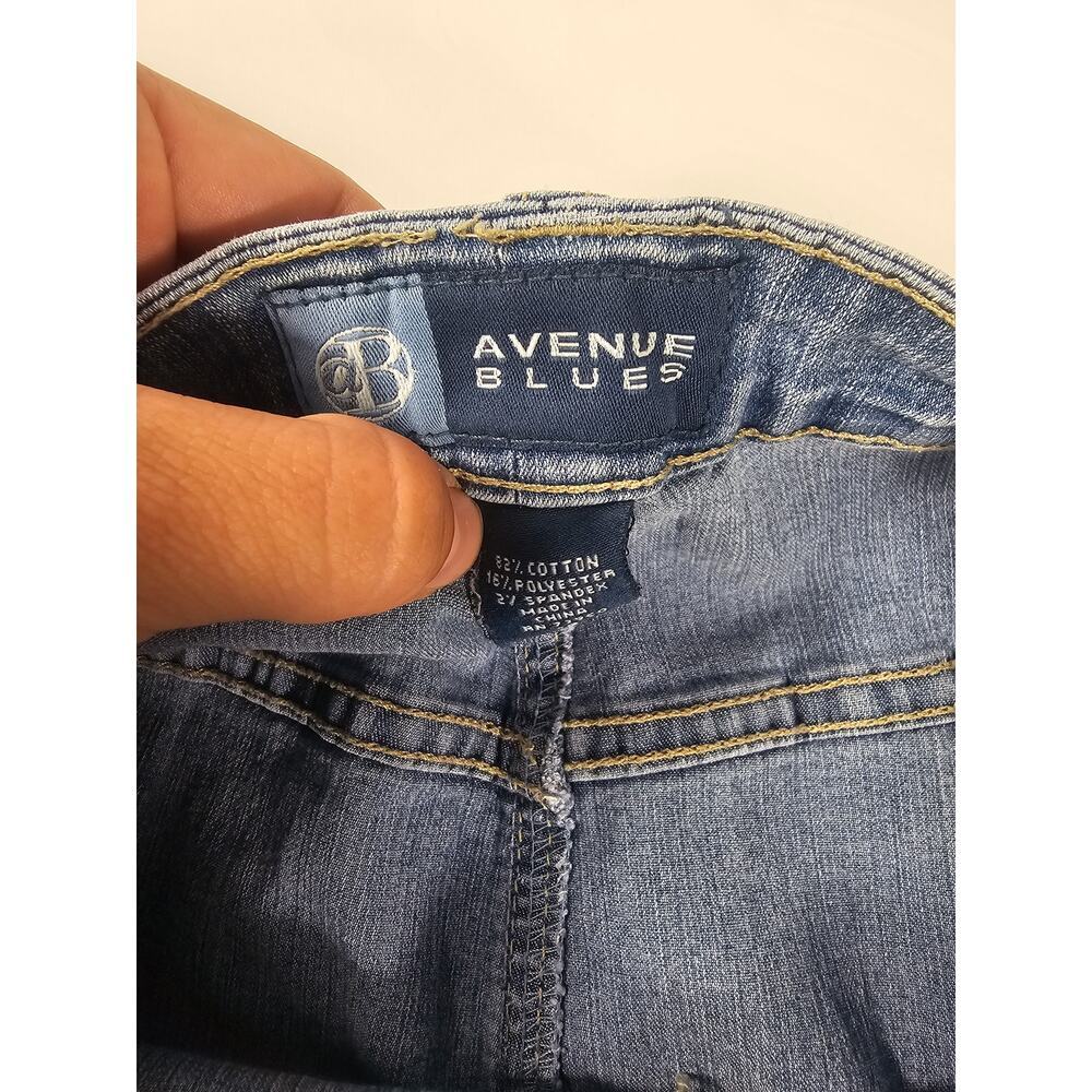 Vintage Full front button down avenue blues size 14 denim skirt ^ - Picture 4 of 5